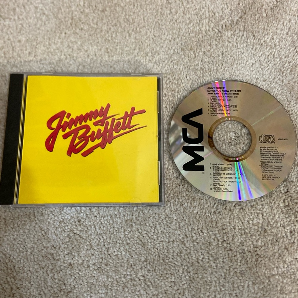 🔥 5 for $5🔥 Jimmy Buffets Greatest Hits CD